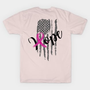 Hope USA Pink Ribbon Breast Cancer Awareness T-Shirt